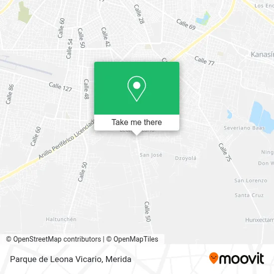 Parque de Leona Vicario map