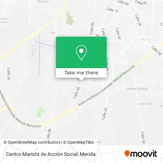 Mapa de Centro Marista de Acción Social