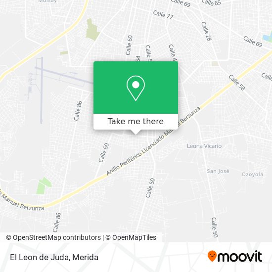 Mapa de El Leon de Juda
