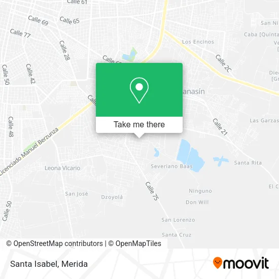 Santa Isabel map