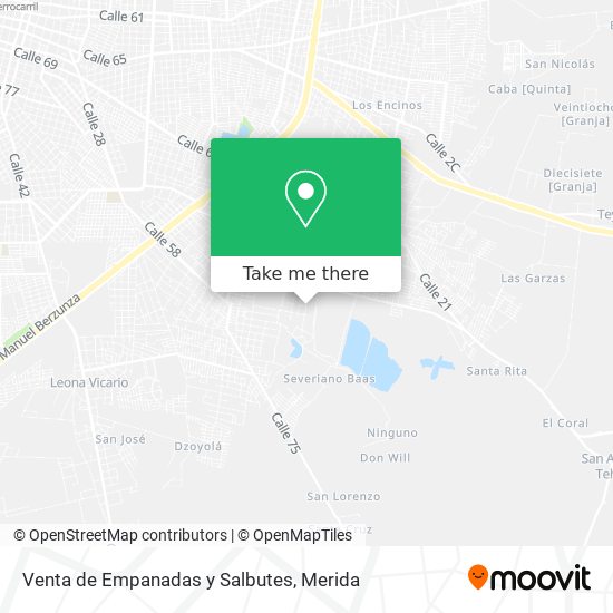 Venta de Empanadas y Salbutes map