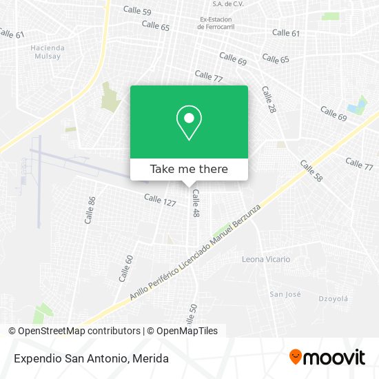 Mapa de Expendio San Antonio