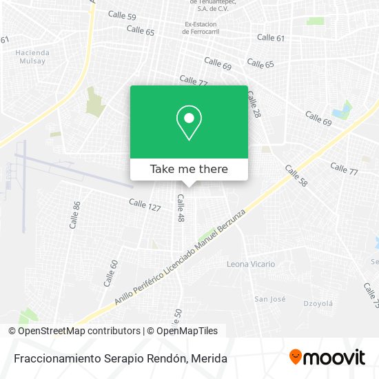 Fraccionamiento Serapio Rendón map