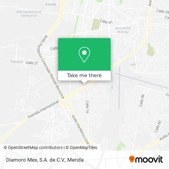 Mapa de Diamoro Mex, S.A. de C.V.