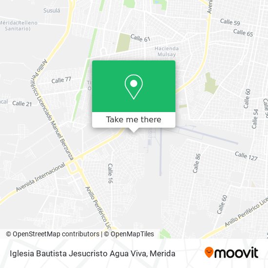 Mapa de Iglesia Bautista Jesucristo Agua Viva