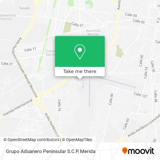 Mapa de Grupo Aduanero Peninsular S.C.P