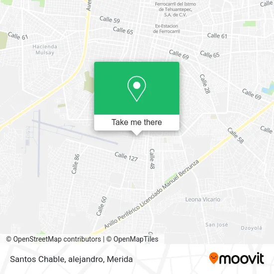 Mapa de Santos Chable, alejandro