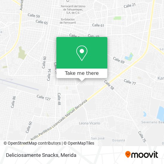 Mapa de Deliciosamente Snacks