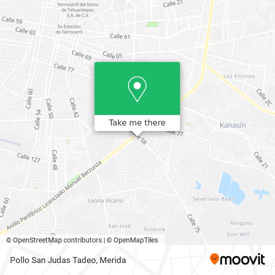 Pollo San Judas Tadeo map