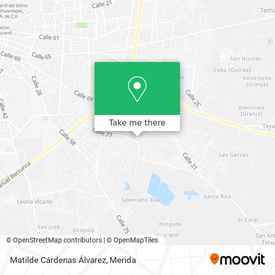 Matilde Cárdenas Álvarez map