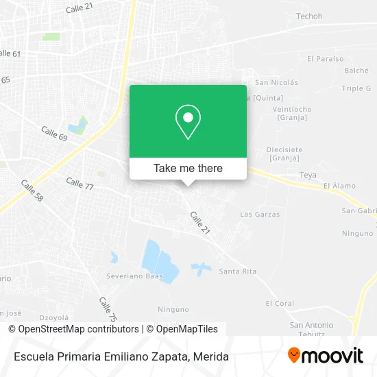 Mapa de Escuela Primaria Emiliano Zapata