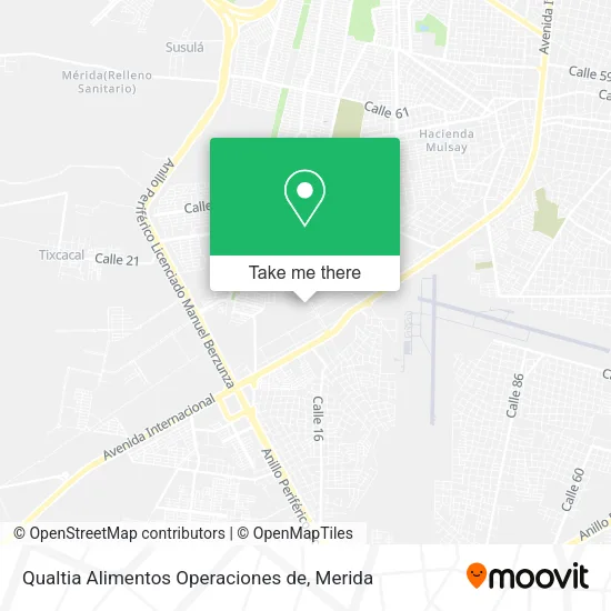 Mapa de Qualtia Alimentos Operaciones de