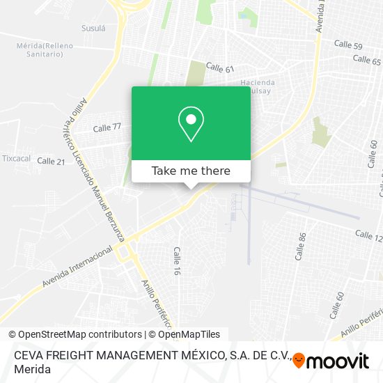 CEVA FREIGHT MANAGEMENT MÉXICO, S.A. DE C.V. map