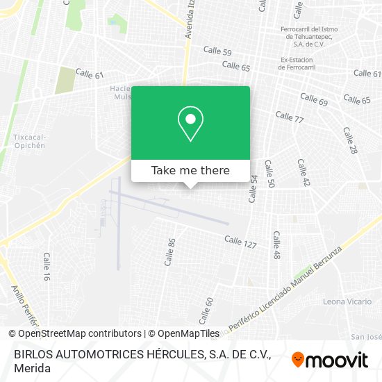 BIRLOS AUTOMOTRICES HÉRCULES, S.A. DE C.V. map