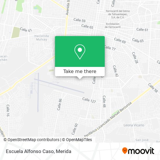 Mapa de Escuela Alfonso Caso