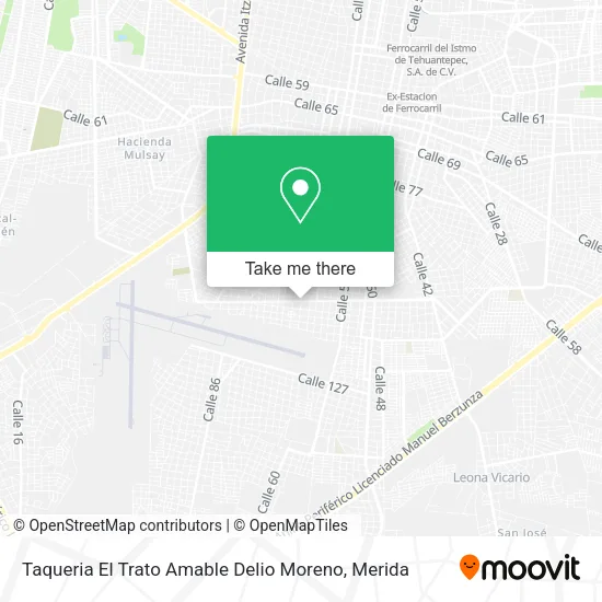 Mapa de Taqueria El Trato Amable Delio Moreno