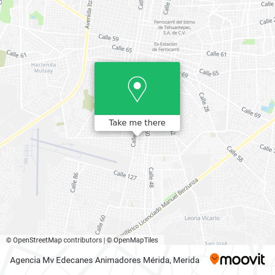 Agencia Mv Edecanes Animadores Mérida map