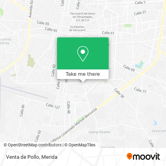 Venta de Pollo map