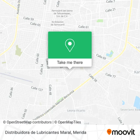 Mapa de Distribuidora de Lubricantes Maral