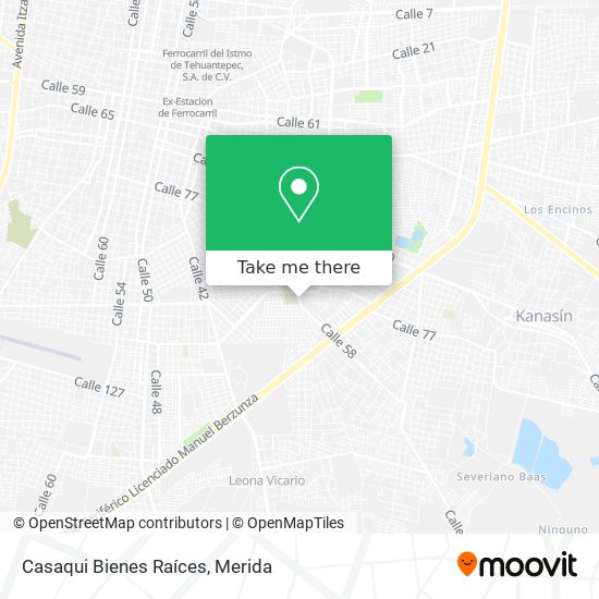 Casaqui Bienes Raíces map