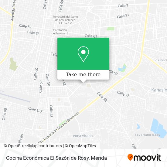 Cocina Económica El Sazón de Rosy map