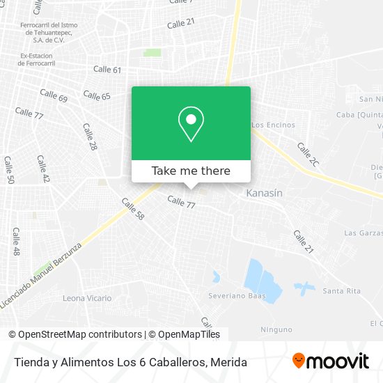 Mapa de Tienda y Alimentos Los 6 Caballeros