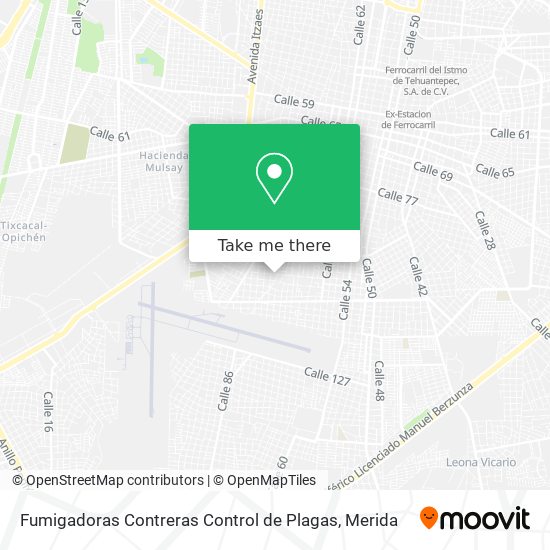 Mapa de Fumigadoras Contreras Control de Plagas