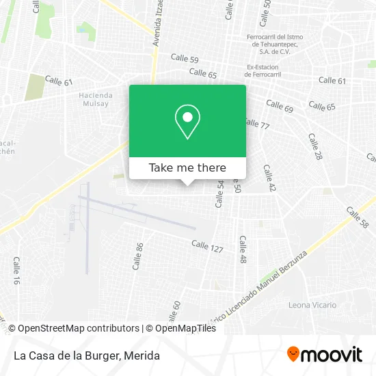 La Casa de la Burger map