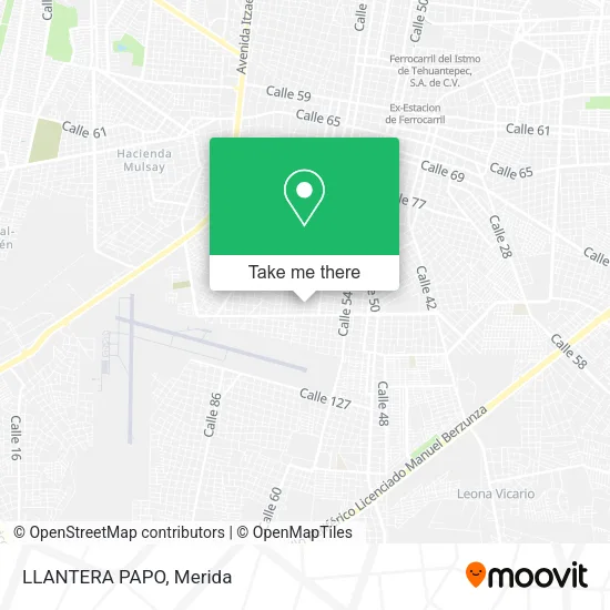 Mapa de LLANTERA PAPO