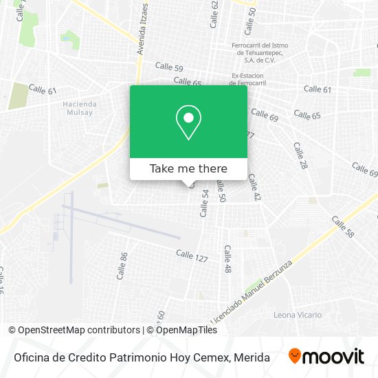 Oficina de Credito Patrimonio Hoy Cemex map