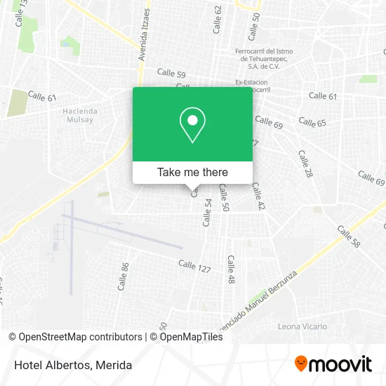 Hotel Albertos map