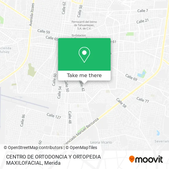 CENTRO DE ORTODONCIA Y ORTOPEDIA MAXILOFACIAL map