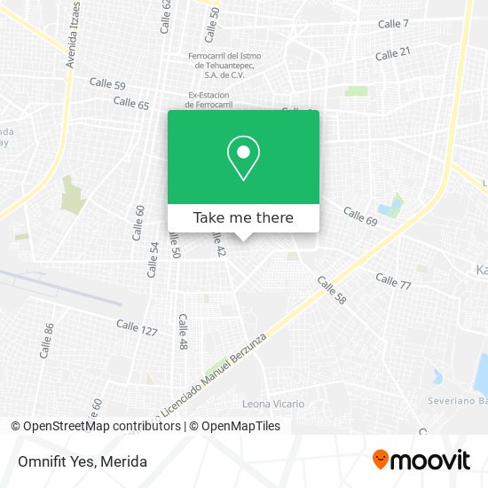 Mapa de Omnifit Yes