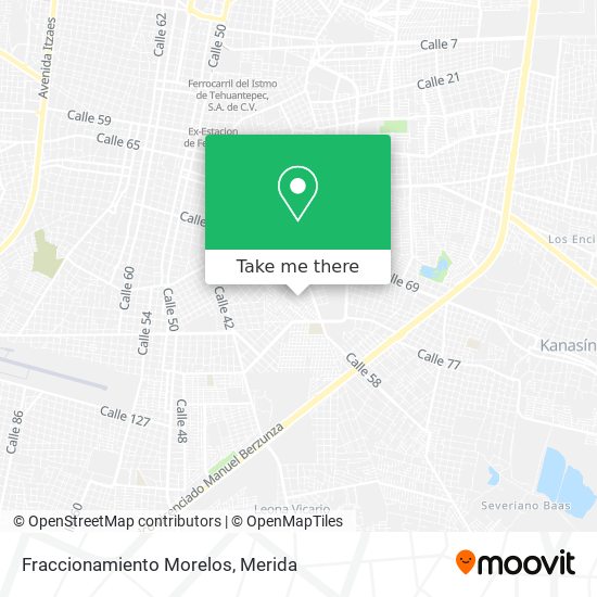 Mapa de Fraccionamiento Morelos