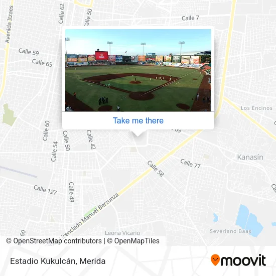Estadio Kukulcán map
