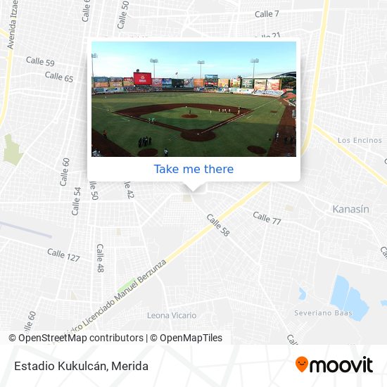 Mapa de Estadio Kukulcán