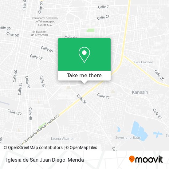 Iglesia de San Juan Diego map