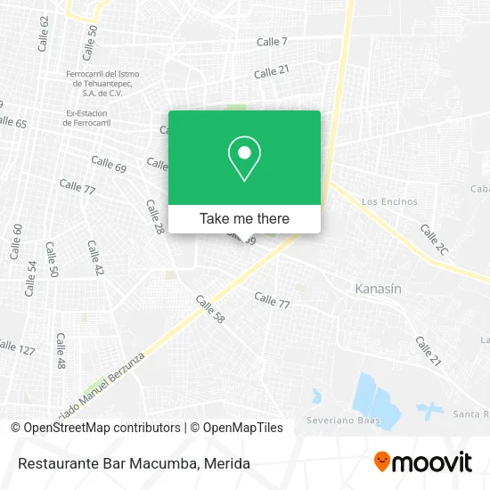 Mapa de Restaurante Bar Macumba