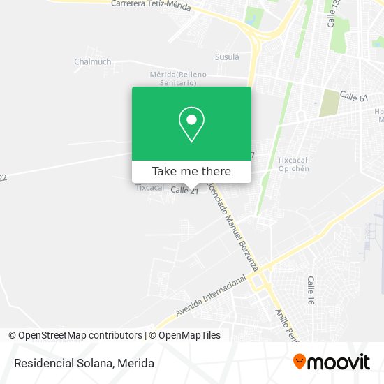 Residencial Solana map