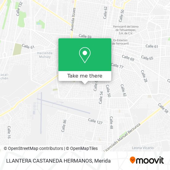 LLANTERA CASTANEDA HERMANOS map