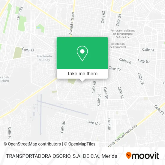 Mapa de TRANSPORTADORA OSORIO, S.A. DE C.V.