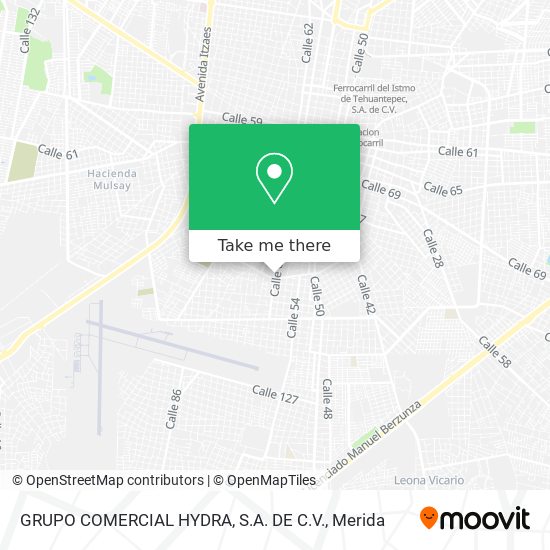 Mapa de GRUPO COMERCIAL HYDRA, S.A. DE C.V.