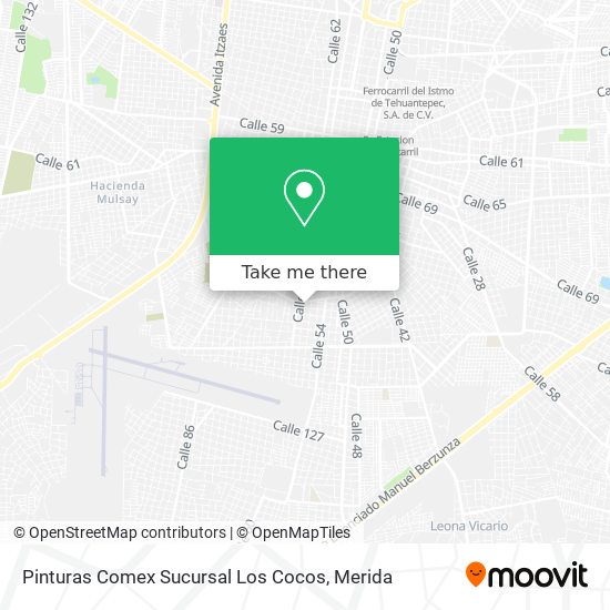 Pinturas Comex Sucursal Los Cocos map