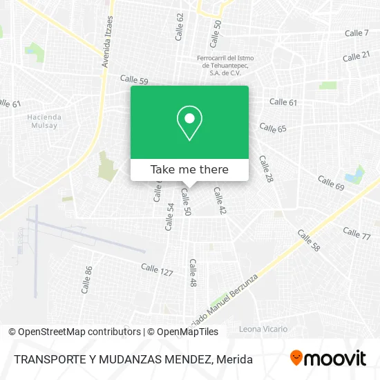 TRANSPORTE Y MUDANZAS MENDEZ map