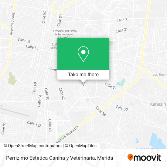 Mapa de Perrizimo Estetica Canina y Veterinaria