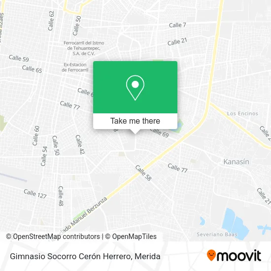 Mapa de Gimnasio Socorro Cerón Herrero