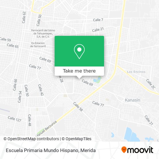 Mapa de Escuela Primaria Mundo Hispano