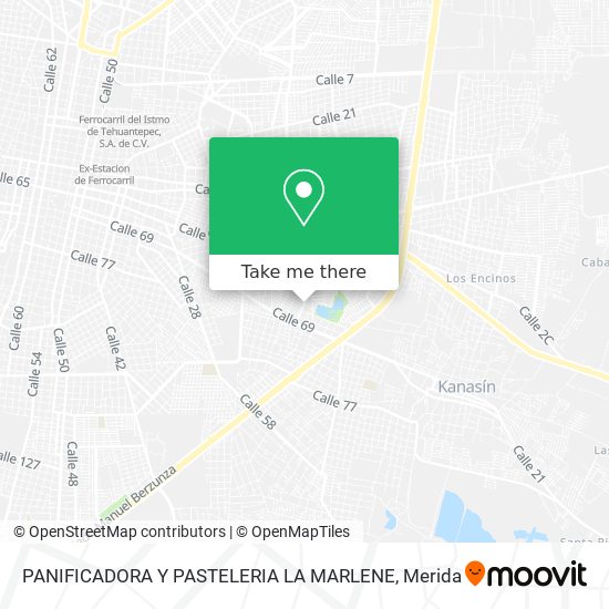 PANIFICADORA Y PASTELERIA LA MARLENE map