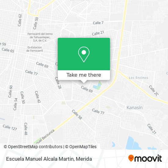 Mapa de Escuela Manuel Alcala Martin