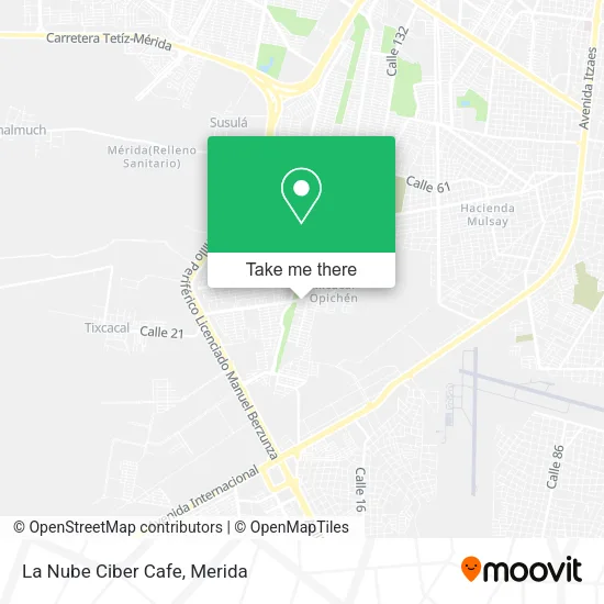 Mapa de La Nube Ciber Cafe